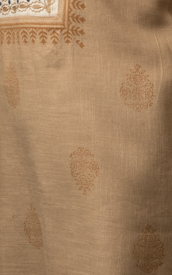 Block printed cotton kurti - Dedhia House