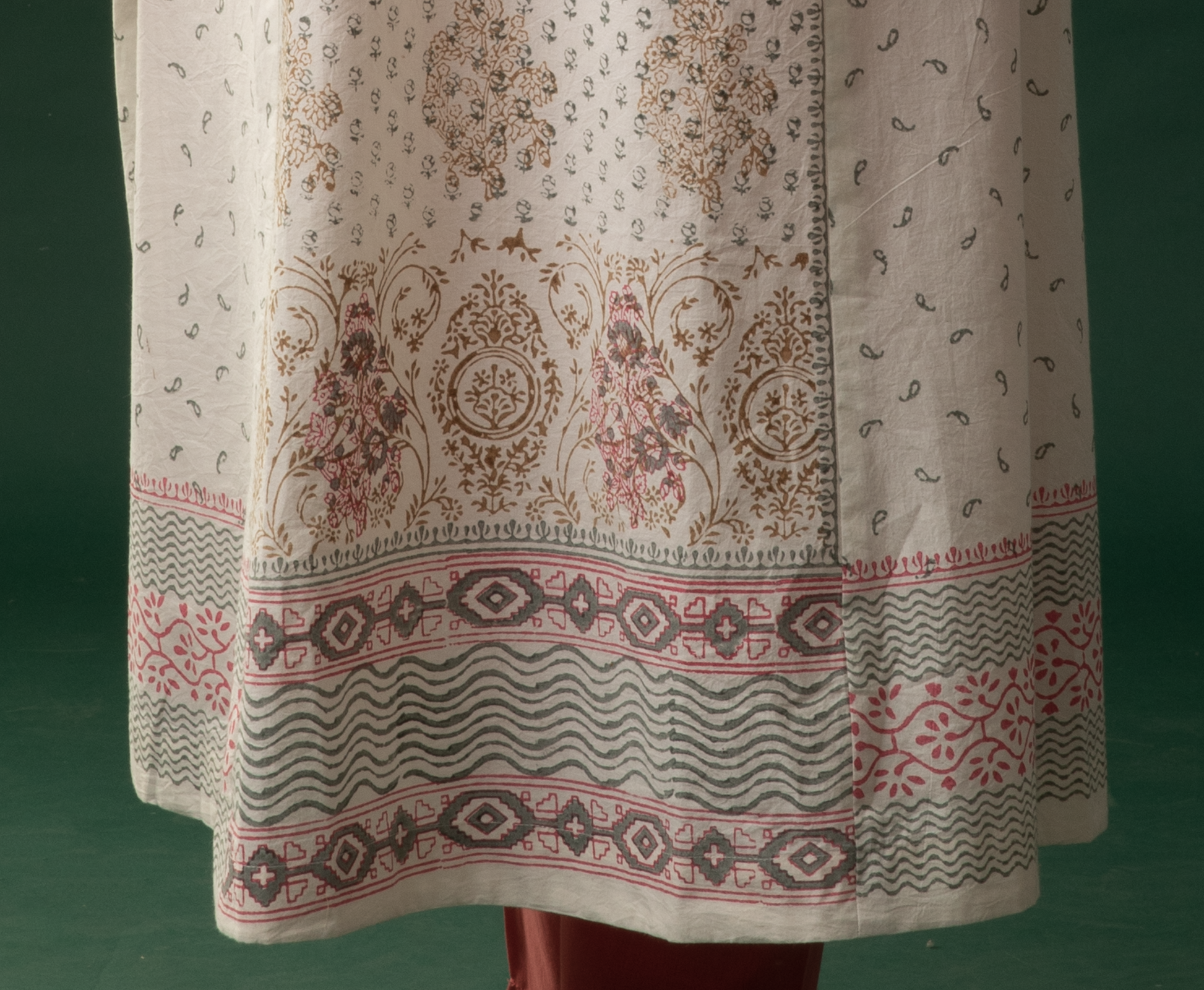 Block printed cotton kurti - Dedhia House