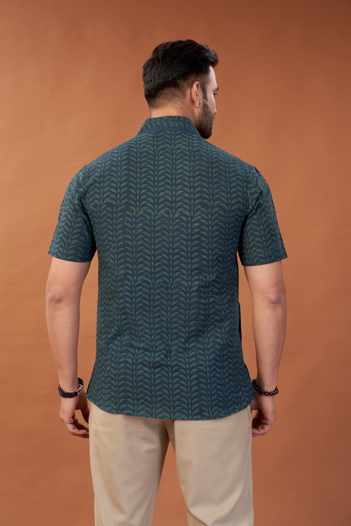 Ajrakh Green Kurta T-Shirt - Dedhia House