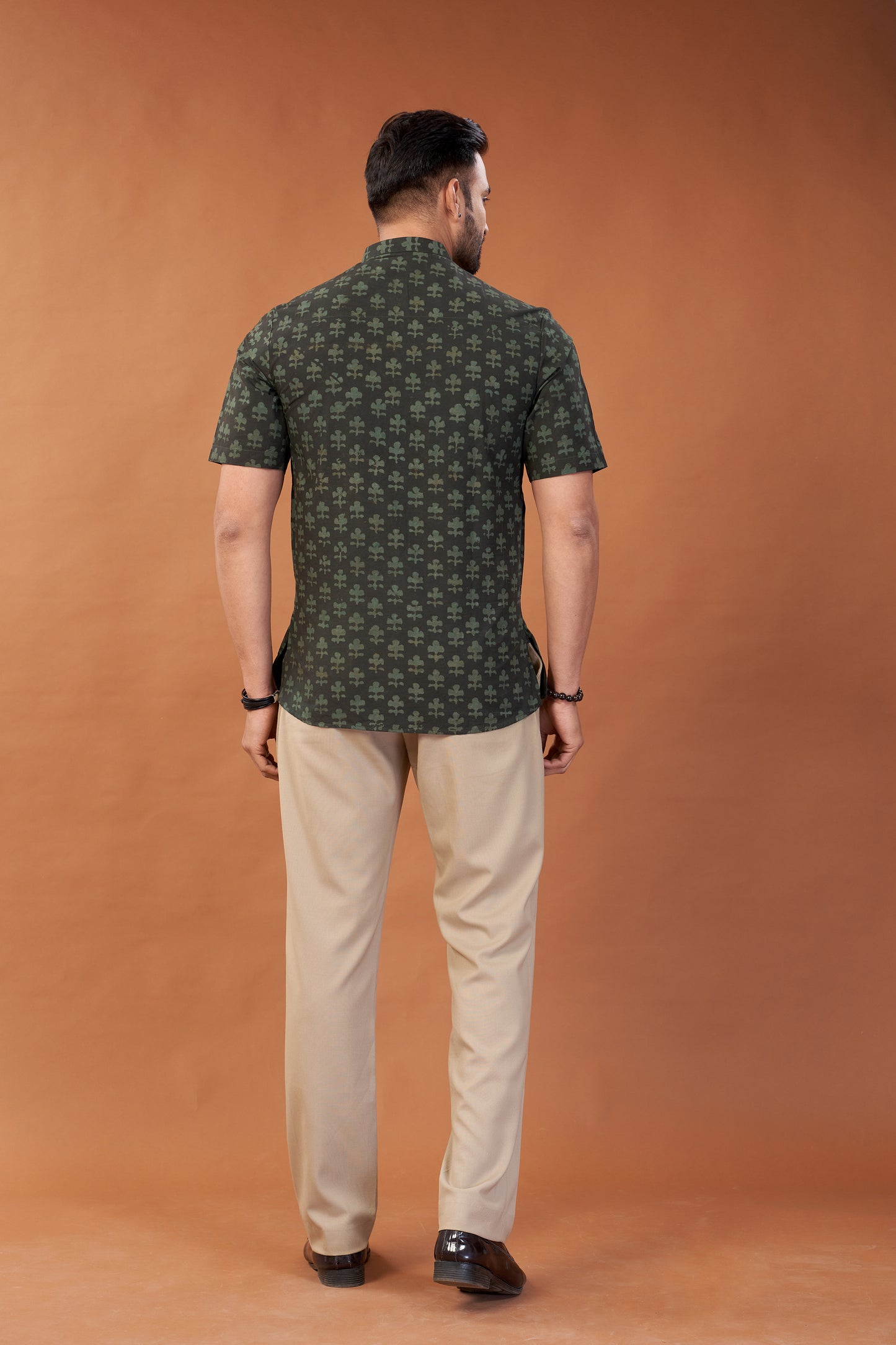 Ajrakh Green Kurta T-Shirt - Dedhia House
